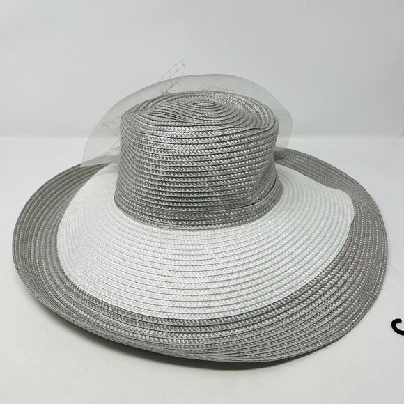 Bellissima Millinery Collection Womens OS Two-Tone Wide-Brim  display picture 2